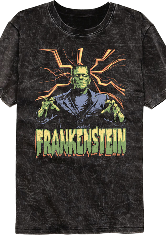 Attack Pose Frankenstein Mineral Wash T-Shirt - main product image