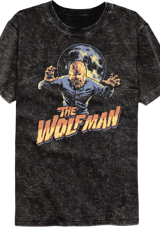 Attack Pose Wolf Man Mineral Wash T-Shirt - main product image
