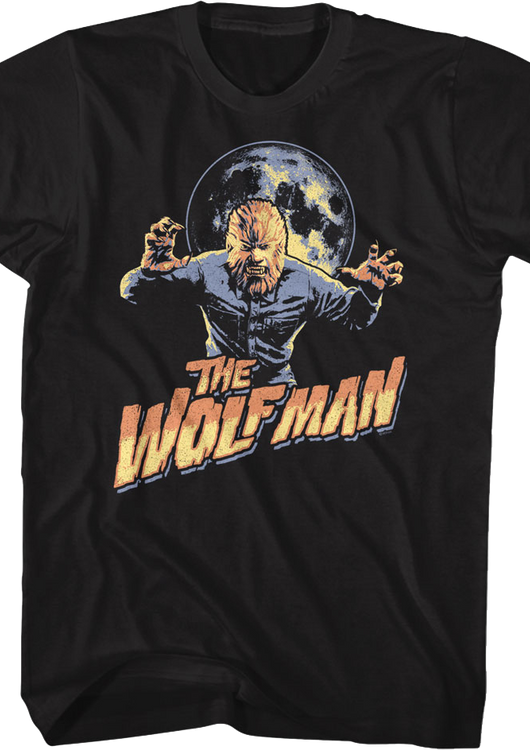 Attack Pose Wolf Man T-Shirt - main product image