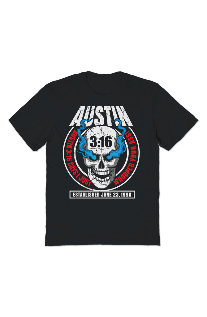 Austin 3:16 Smoking Skull Stone Cold Steve Austin T-Shirt