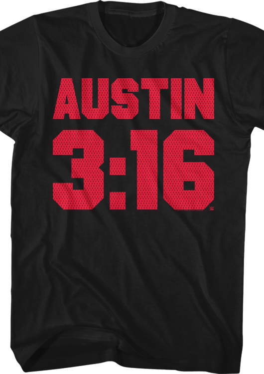 Red Austin 3:16 Stone Cold T-Shirt - main product image