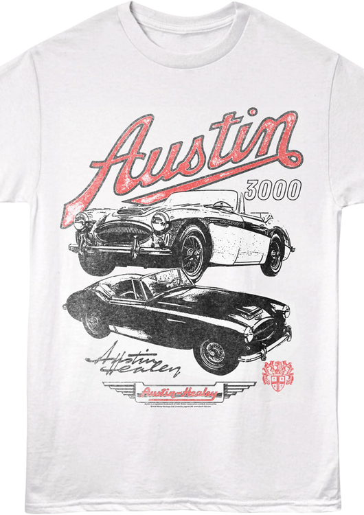 Austin Healey 3000 Script Logo British Motor Heritage T-Shirt - main product image