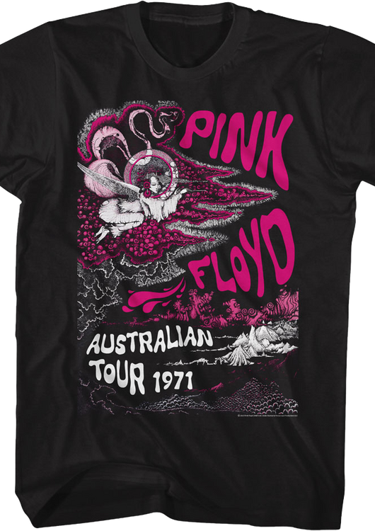 Australian Tour 1971 Pink Floyd T-Shirt - main product image