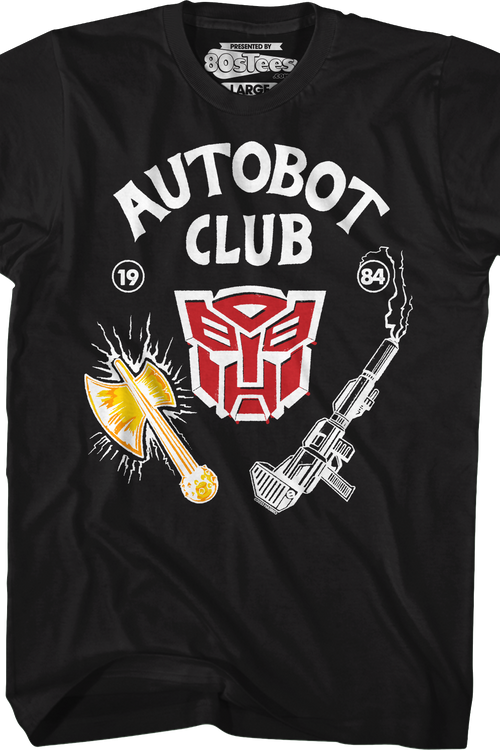 Black Autobot Club Transformers T-Shirtmain product image