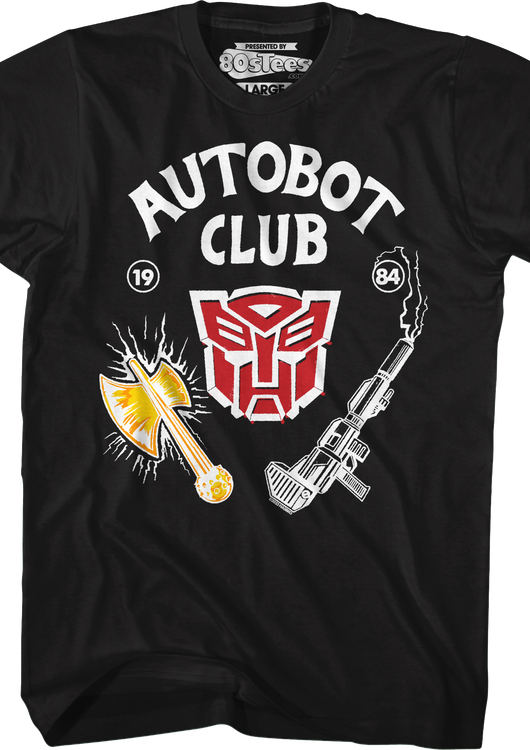 Black Autobot Club Transformers T-Shirt - main product image