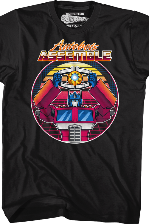 Autobots Assemble Transformers T-Shirtmain product image