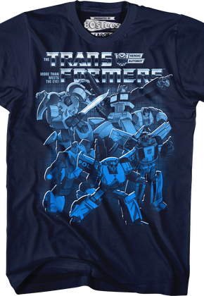 Autobots Blue Collage Transformers T-Shirt