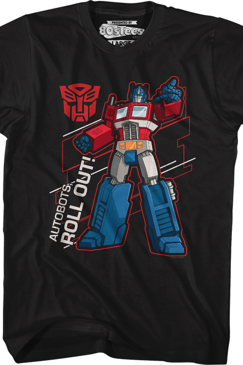 Autobots Roll Out Optimus Prime Transformers T-Shirtmain product image