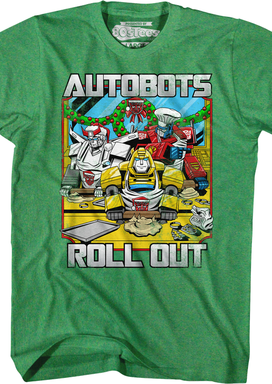 Autobots Roll Out Transformers Christmas T-Shirt - main product image