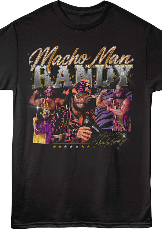 Autograph Collage Macho Man Randy Savage T-Shirt - main product image