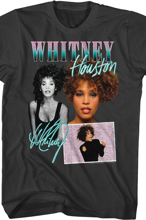 Autograph Collage Whitney Houston T-Shirtmain product image