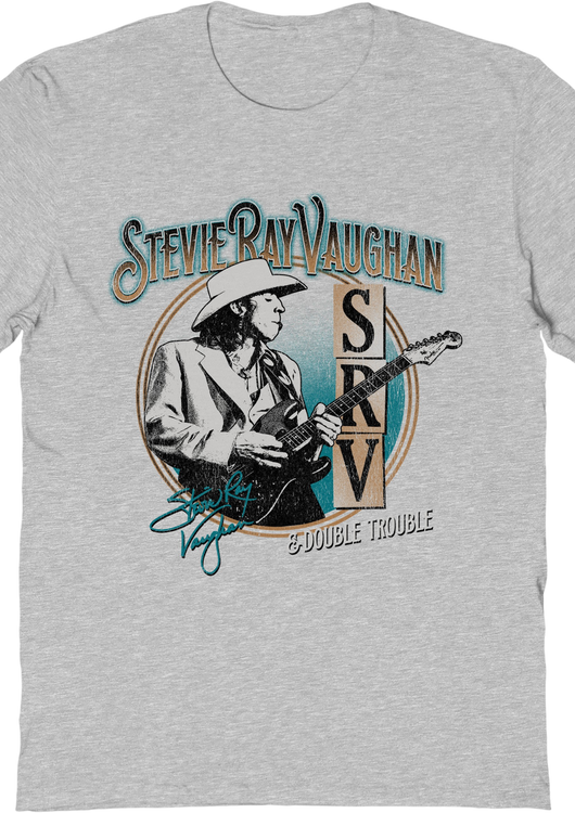 Autographed Circle Stevie Ray Vaughan & Double Trouble T-Shirt - main product image