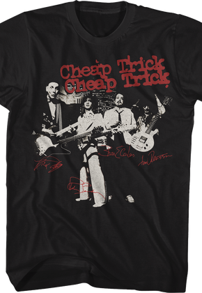 Autographs Cheap Trick T-Shirt