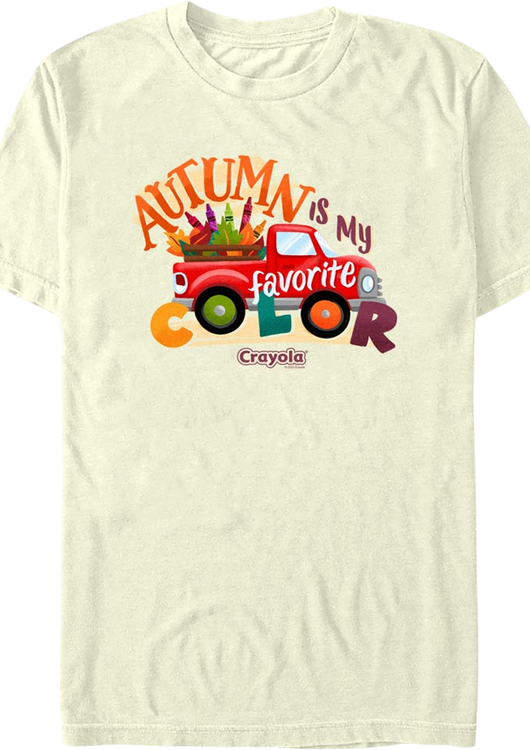 Autumn Is My Favorite Color Crayola T-Shirt - main product image