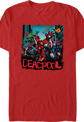 Avenger Deadpool Marvel Comics T-Shirt