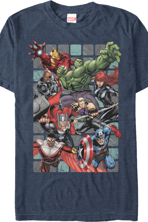 Avengers Assembling Marvel Comics T-Shirt - main product image