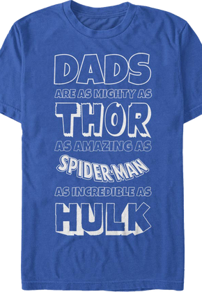 Avengers Father's Day Marvel Comics T-Shirt