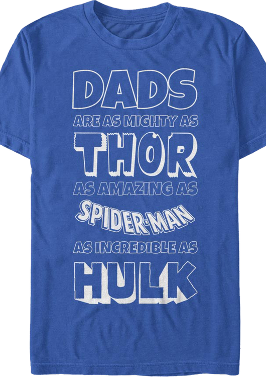 Avengers Father's Day Marvel Comics T-Shirt - main product image