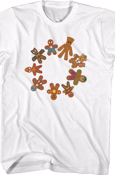 Avengers Gingerbread Cookies Marvel Comics T-Shirt
