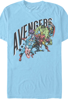Avengers Lineup Marvel Comics T-Shirt