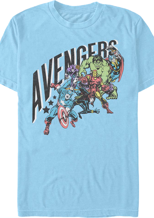 Avengers Lineup Marvel Comics T-Shirt - main product image