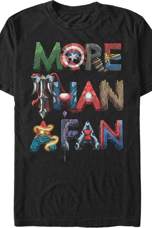Avengers More Than A Fan Marvel Comics T-Shirt - main product image