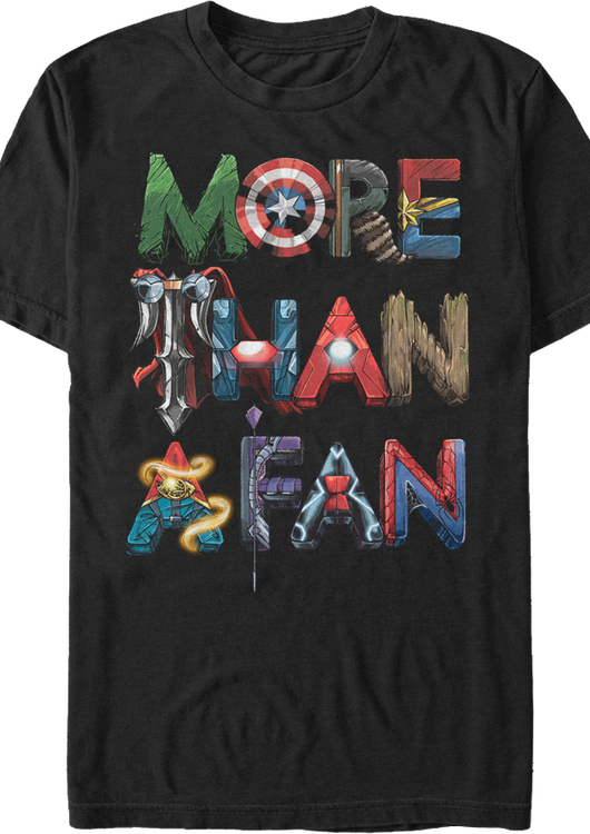 Avengers More Than A Fan Marvel Comics T-Shirt - main product image