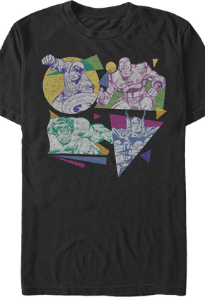 Avengers Retro Shapes Marvel Comics T-Shirt