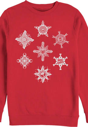 Avengers Snowflake Logos Marvel Comics Sweatshirt