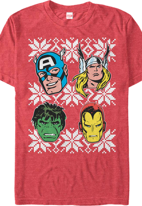 Avengers Snowflakes Marvel Comics T-Shirt