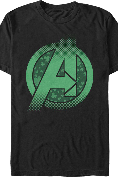 Avengers St. Patrick's Day Logo Marvel Comics T-Shirtmain product image