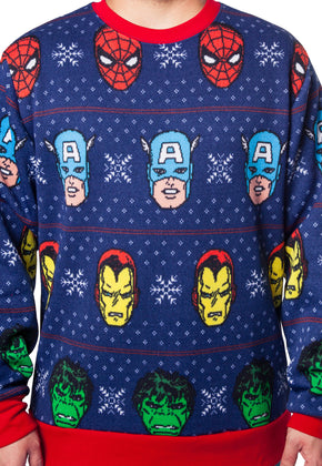 Avengers Marvel Comics Faux Christmas Sweater
