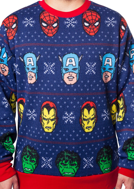 Avengers Marvel Comics Faux Christmas Sweater - main product image