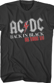 Back In Black UK Tour ACDC T-Shirt