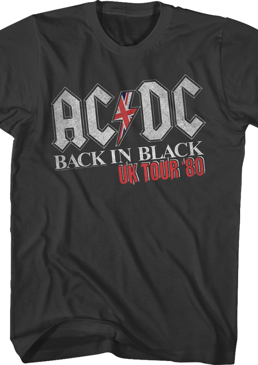 Back In Black UK Tour ACDC T-Shirt - main product image