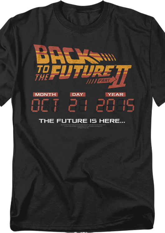 Back To The Future 10 21 2015 T-Shirt - main product image