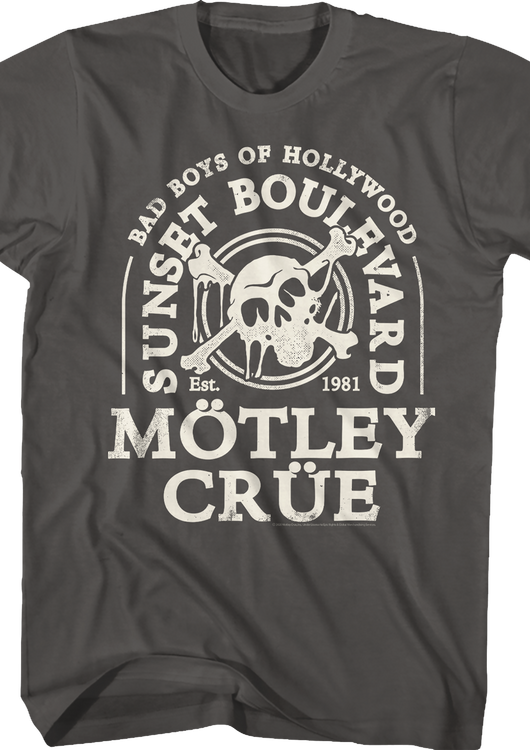 Bad Boys Of Hollywood Motley Crue T-Shirt - main product image