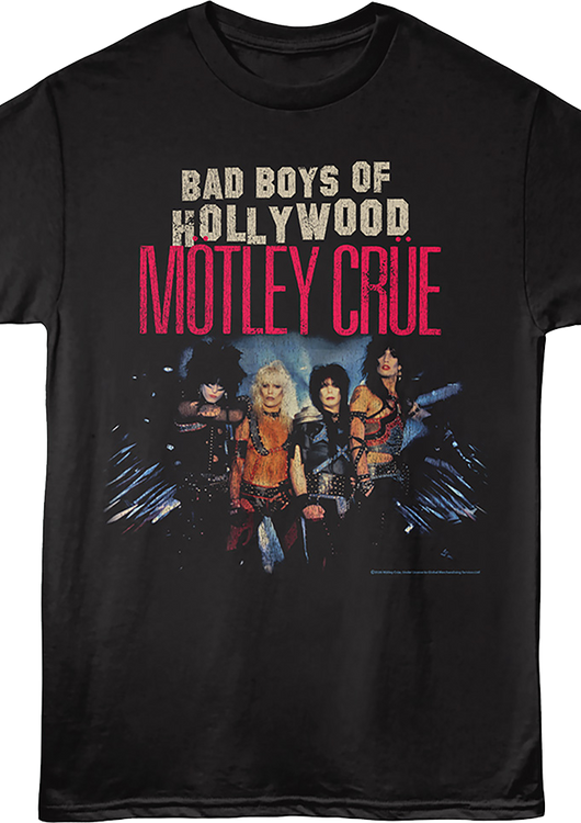 Bad Boys Of Hollywood Photo Motley Crue T-Shirt - main product image