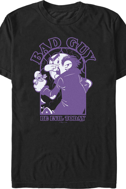 Bad Guy Be Evil Today Smurfs T-Shirtmain product image
