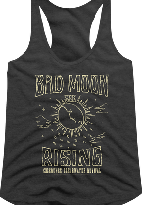 Ladies Bad Moon Rising CCR Racerback Tank Top