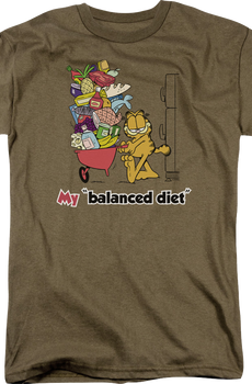 Balanced Diet Garfield T-Shirt