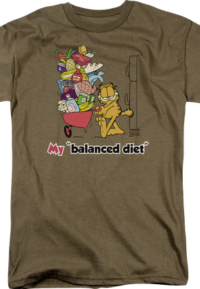 Balanced Diet Garfield T-Shirt