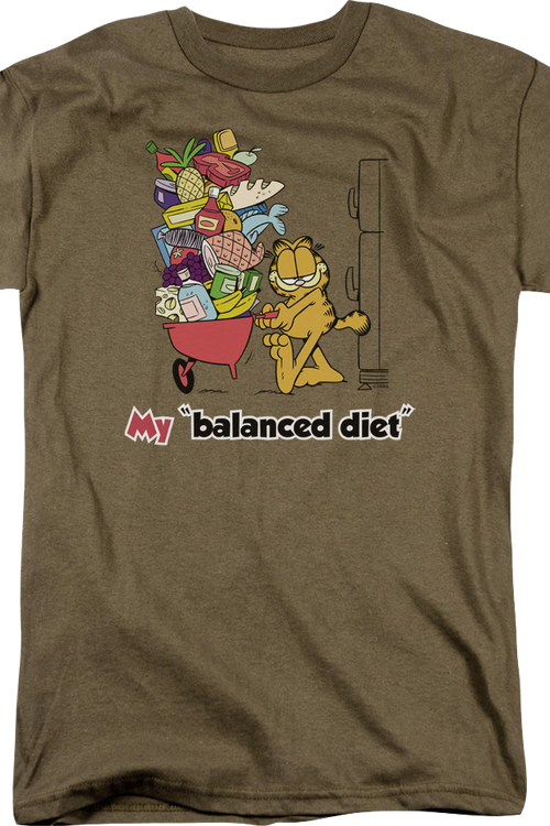 Balanced Diet Garfield T-Shirtmain product image