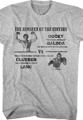 Balboa vs Lang Rematch of the Century Rocky T-Shirt