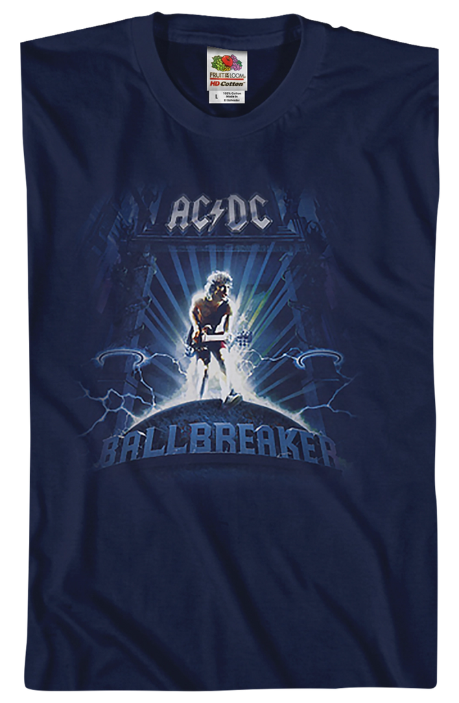 Men's AC/DC Ballbreaker Official Band T-Shirt, Black, 100% Cotton - View #4