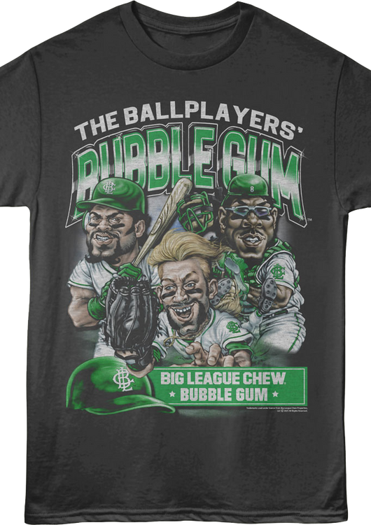 Ballplayers' Bubble Gum Collage Big League Chew T-Shirt - main product image