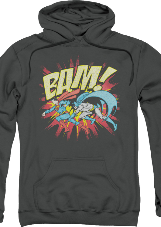 Bam Batman and Superman DC Comics Hoodie - main product image