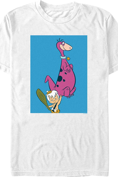 Bamm-Bamm Lifting Dino Flintstones T-Shirtmain product image