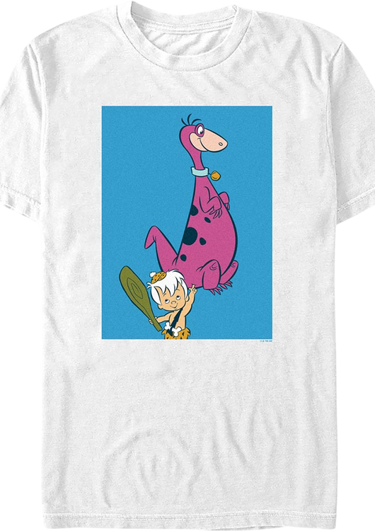 Bamm-Bamm Lifting Dino Flintstones T-Shirt - main product image