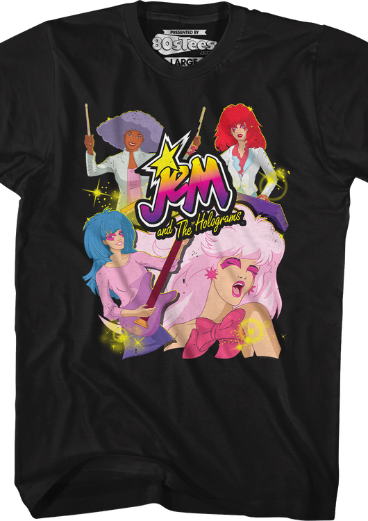 Band Collage Jem And The Holograms T-Shirt - main product image